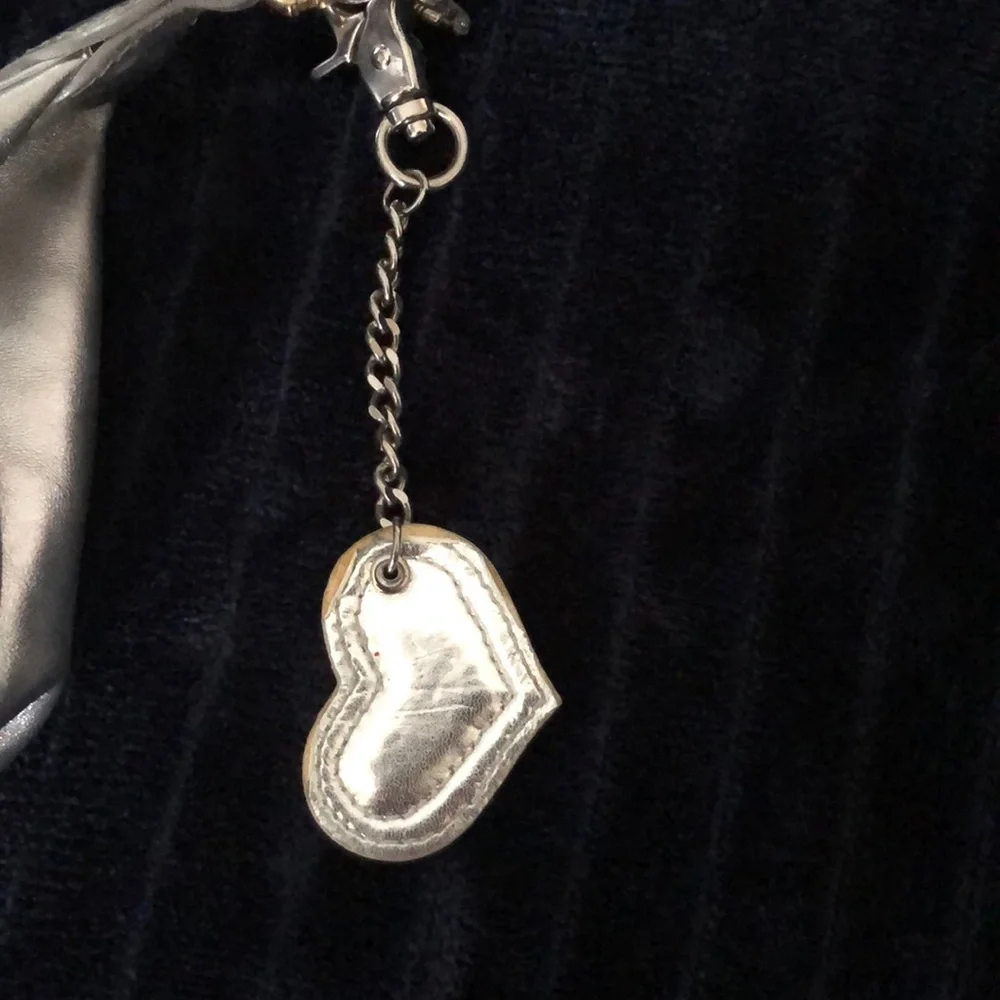 Brighton Liquid‎ Silver Shoulder Bag Reflective Metallic Baguette
